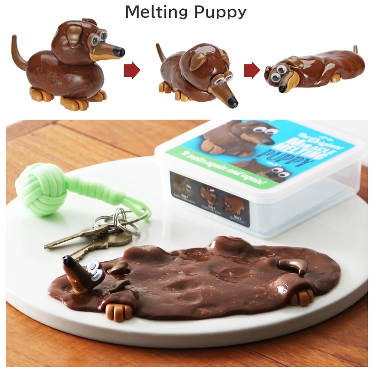 作ってとけちゃう 制作キット Melting メルティング スノーマン キトゥン パピー シリコン粘土 子猫 雪だるま 子犬 冬 プレゼントにもオススメ！  何度でもつくって楽しめる制作キット クリスマス ギフト