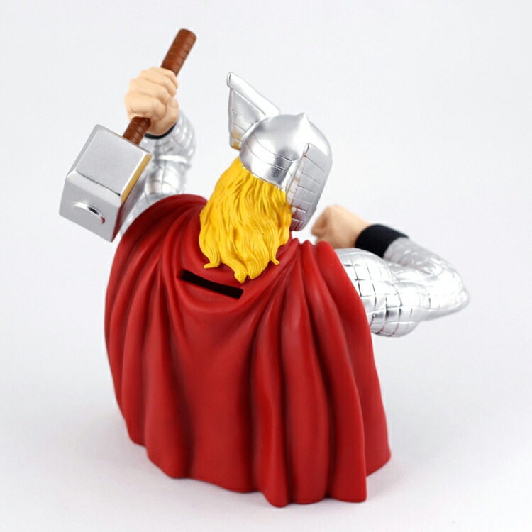 バストアップ ソフビバンク 貯金箱 Thor ソー アメキャラ アメリカ雑貨 アメリカン雑貨