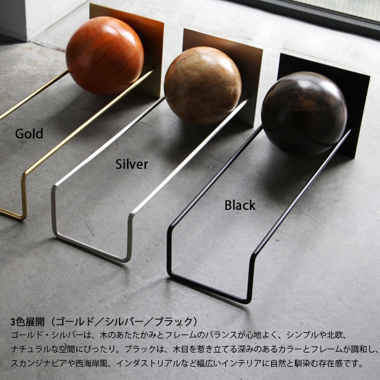 本立て ブックスタンド スロープブックエンド W48×D18×H18cm ブラック