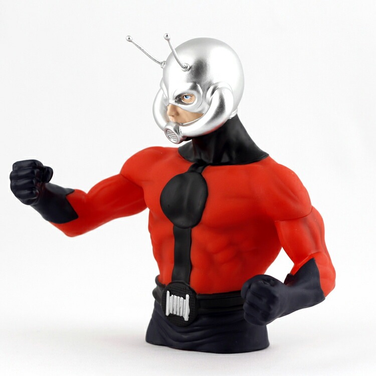 バストアップ ソフビバンク 貯金箱 Ant-Man アントマン アメキャラ アメリカ雑貨 アメリカン雑貨