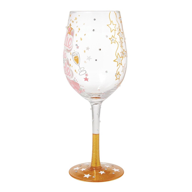 ワイングラス  BESTIE OF THE BRIDE 高さ22.4cm 440ml ガラス製 ウエディング ロリータ パーティ グラス 食器 キッチン雑貨 おしゃれ Lolita enesco【メーカー直送】【同梱不可】【あす楽不可】【代引き不可】