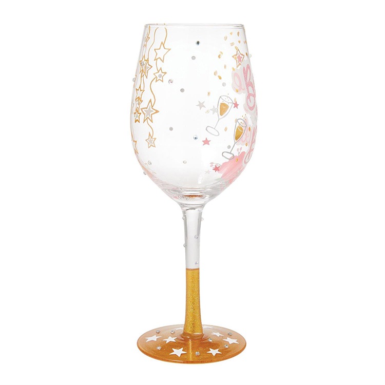 ワイングラス  BESTIE OF THE BRIDE 高さ22.4cm 440ml ガラス製 ウエディング ロリータ パーティ グラス 食器 キッチン雑貨 おしゃれ Lolita enesco【メーカー直送】【同梱不可】【あす楽不可】【代引き不可】