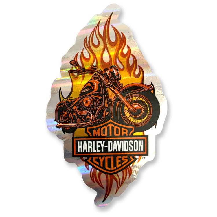 【メール便発送】ステッカー Harley-Davidson ハーレーダビッドソン ステッカー シリーズ2 NO.13 幅7×高さ9.4cm シール デカール アメリカ製ガレージに映える、王道アメリカン。