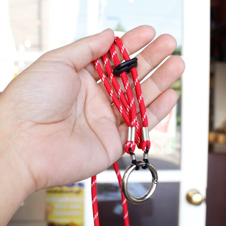 【メール便発送】ネックストラップ グラスホルダー・プラス レッド おしゃれ ネックホルダー インストゥルメンタル GLASSES HOLDER ＋ RDおしゃれで長さ調節可能な眼鏡ネックホルダー。