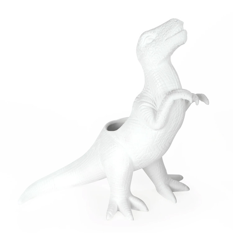 KIKKERLAND キッカーランド ポーセリン プランタサウルス レックス 高さ29×幅14×奥行12.7cm 陶器製