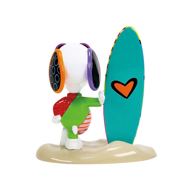 フィギュア ジョー・クール サーフ 約17.7cm enesco Peanuts Britto ブリット レジン製 サーフィン【メーカー直送】【同梱不可】【あす楽不可】【代引き不可】