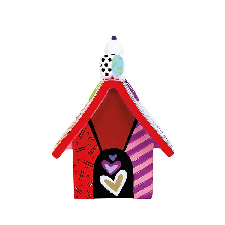 フィギュア スヌーピー ドッグハウス 約16.5cm enesco Peanuts Britto ブリット レジン製【メーカー直送】【同梱不可】【あす楽不可】【代引き不可】