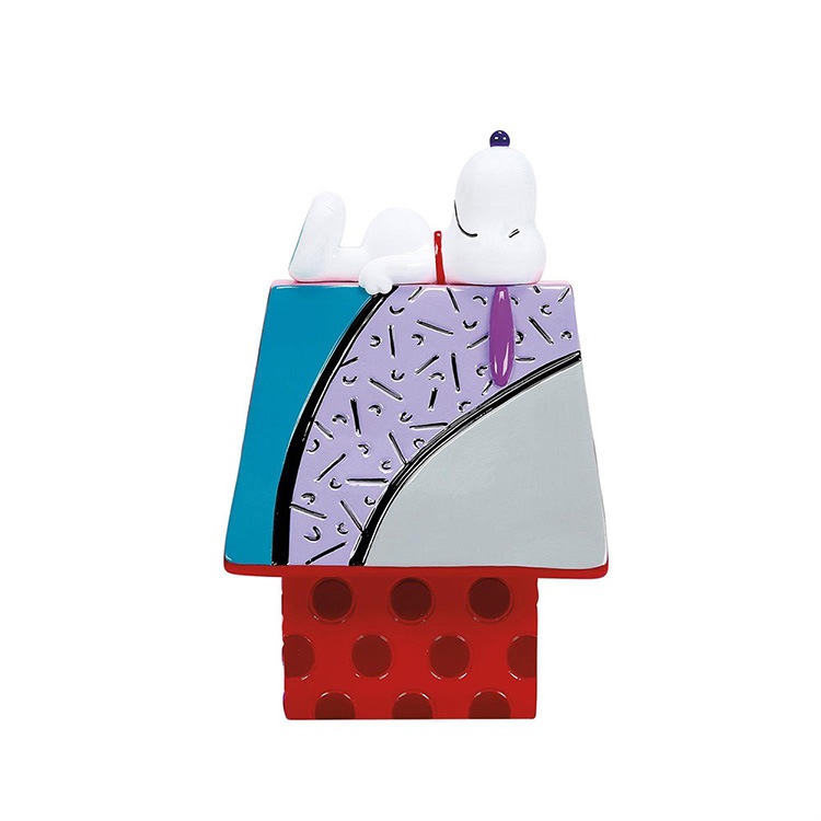 フィギュア スヌーピー ドッグハウス 約16.5cm enesco Peanuts Britto ブリット レジン製【メーカー直送】【同梱不可】【あす楽不可】【代引き不可】
