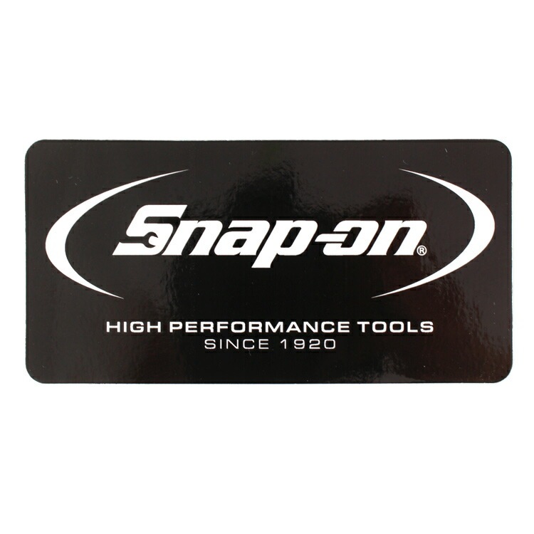 【メール便発送】ステッカー Snap-on スナップオン デカール スクエア ブラック HIGH PERFORMANCE TOOLS 1920 縦7.6×横15.2cm シール 車 ガレージ アメリカン雑貨アメリカを代表する工具メーカーのオフィシャルデカール。