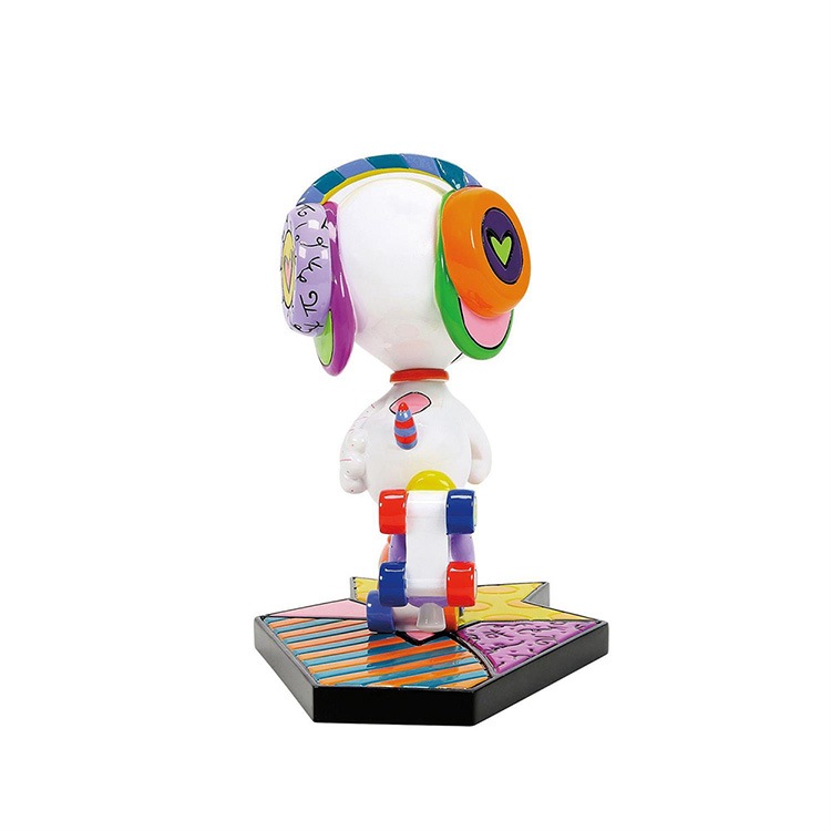 フィギュア スヌーピー ローラースケート 約17.7cm enesco Peanuts Britto ブリット レジン製【メーカー直送】【同梱不可】【あす楽不可】【代引き不可】