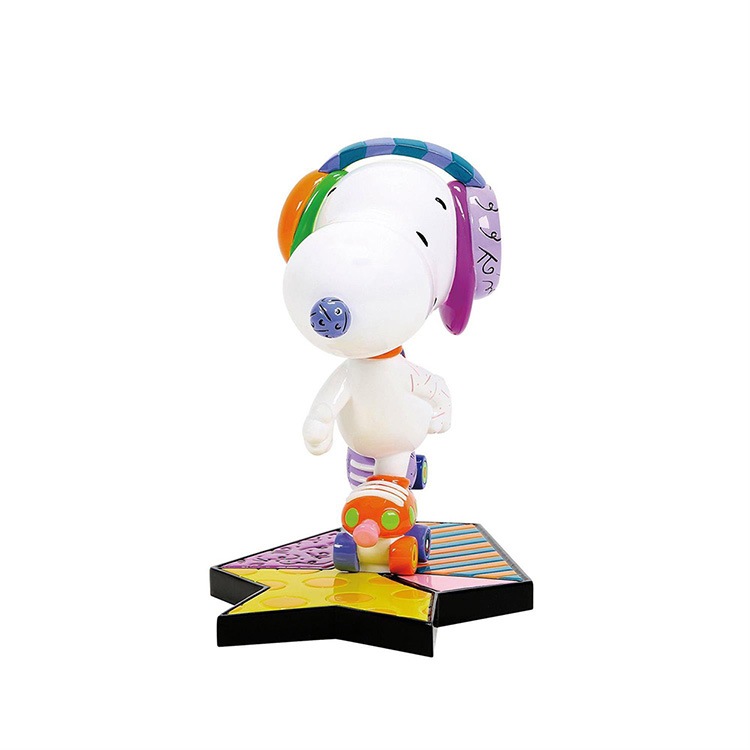 フィギュア スヌーピー ローラースケート 約17.7cm enesco Peanuts Britto ブリット レジン製【メーカー直送】【同梱不可】【あす楽不可】【代引き不可】