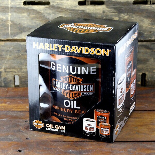 【期間限定セール】ハーレーダビッドソン オイルカン ストレージティンセット （3個セット ） HDL-19201 HARLEY-DAVIDSON ブリキ缶 アメリカ雑貨 アメリカン雑貨