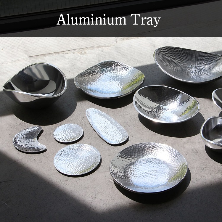 【メール便発送】トレイ Aluminium Tray H/Tray Round 90 アルミニウムトレイ 直径9×H0.5cm 小物入れ 灰皿 おしゃれ トレー 整理用品 DETAILインテリアとしてもおしゃれな小物収納。