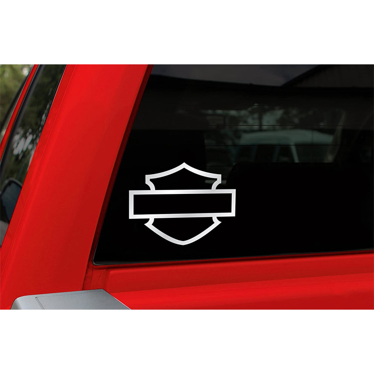 【メール便発送】ステッカー ハーレーダビッドソン ダイカットデカール B&S シルエット ロゴ クローム 蒔絵ステッカー CG3661 耐候性ビニール素材 Harley-Davidson耐候性ビニル素材のMADE IN USA ダイカットデカール。