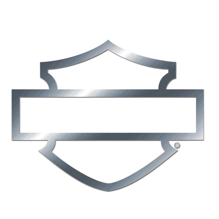 【メール便発送】ステッカー ハーレーダビッドソン ダイカットデカール B&S シルエット ロゴ クローム 蒔絵ステッカー CG3661 耐候性ビニール素材 Harley-Davidson耐候性ビニル素材のMADE IN USA ダイカットデカール。