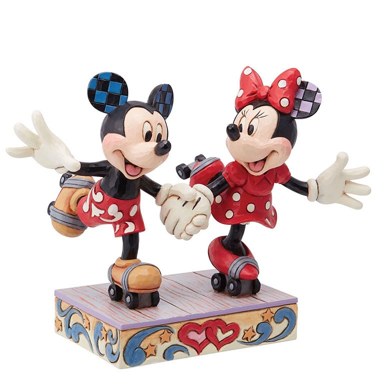 フィギュア ディズニー ミッキー＆ミニー ローラースケート 14cm