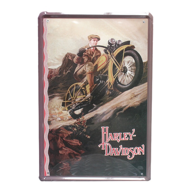 ビンテージ　ハーレー　ブリキ製　壁掛 楽天市場】ブリキ看板 ヴィンテージ バイク アンティーク レトロ