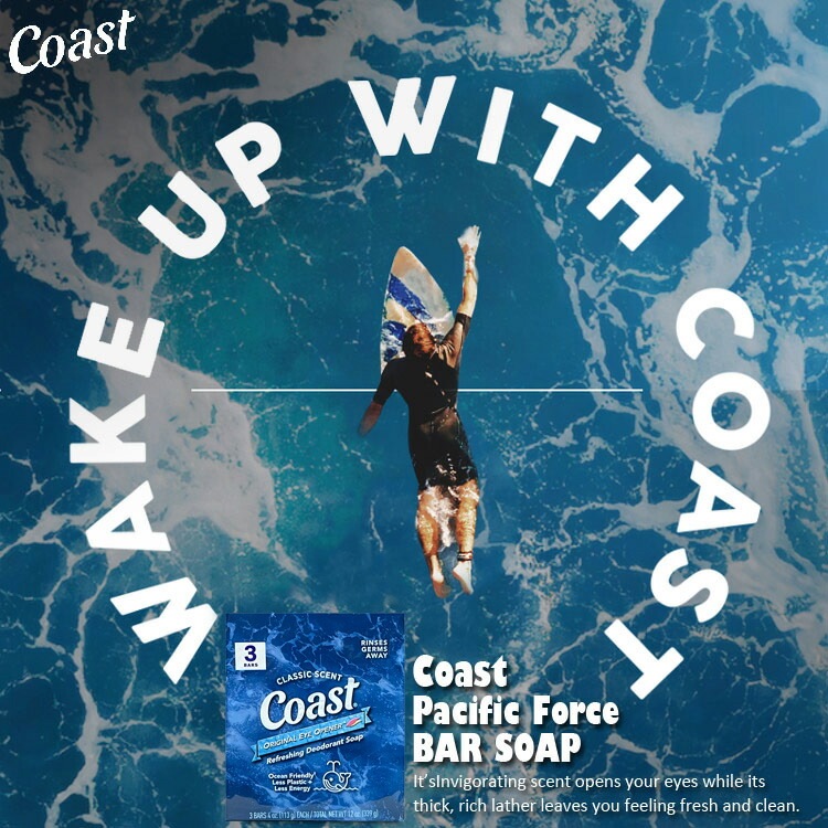 石鹸 コースト パシフィックフォース クラシックの香り 113g×3個パック