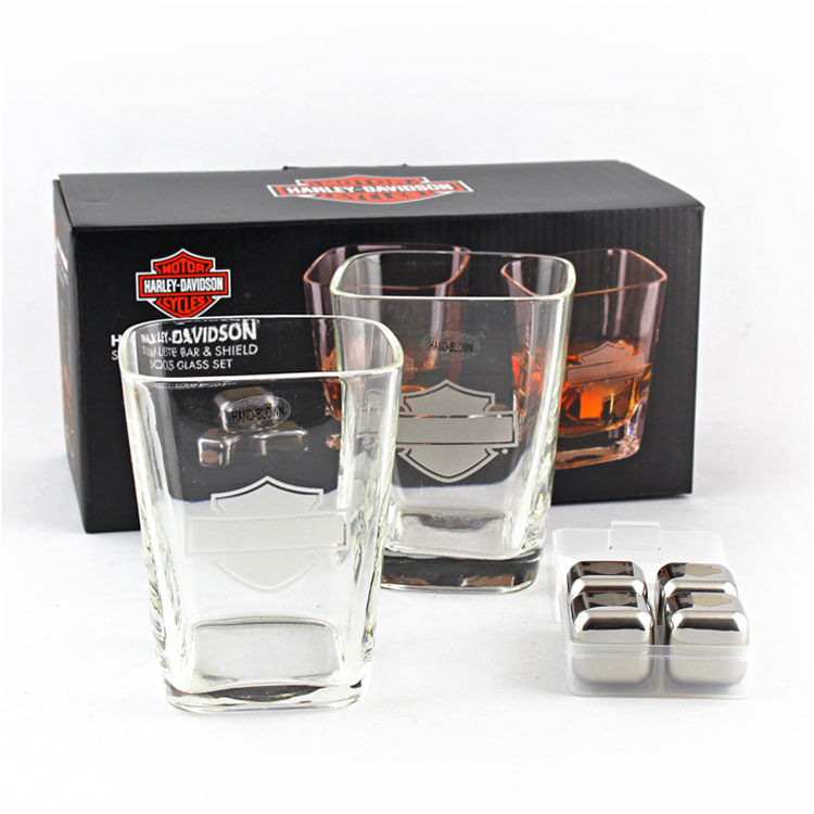 ハーレーダビッドソン グラスセット ウイスキーグラス ハーレーダビッドソン シルエット B&S ロックグラス