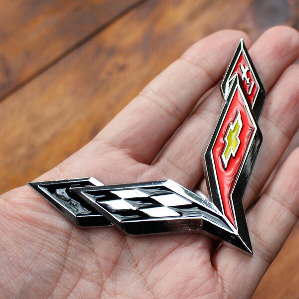 メール便発送】3D エンブレムステッカー 「コルベット