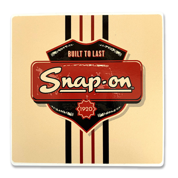【メール便発送】Snap-on スナップオン デカール BUILT TO LAST 縦11×横11.2cmアメリカの工具ブランドのステッカー 工具好きのための一枚。