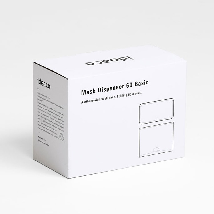 マスクケース イデアコ マスクディスペンサー 60ベーシック アッシュグレー 高さ16.5×幅23×奥行き11.5cm 60枚 収納ケース  おしゃれ ideaco
