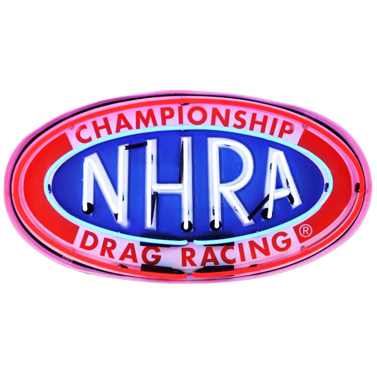 看板 照明 ネオンサイン NHRA OVAL IN CAN 縦38.1×横76.2×奥行15.2cm 壁面 インテリア アメリカン雑貨NEON SIGN アメリカンガレージに良く合うウォールデコレーション