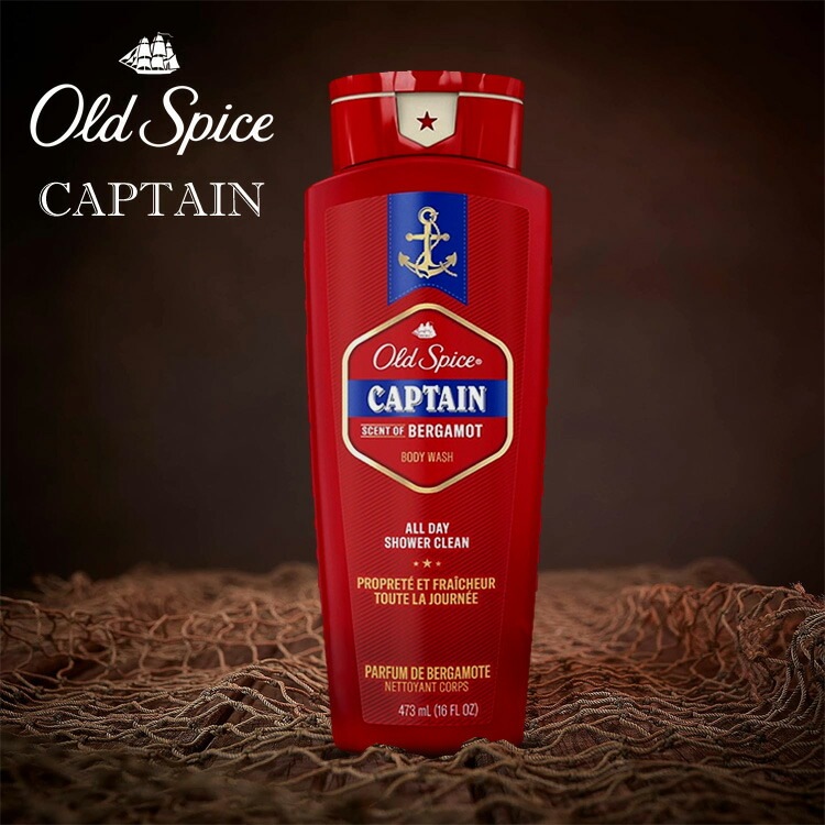 ボディソープ オールドスパイス ボディウォッシュ キャプテン 473ml (16 FL OZ)  メンズ OLD SPICE CAPTAIN アメリカ製並外れた男のための並外れた香り 男らしいいい香り アメリカ製のメンズボディウォッシュ