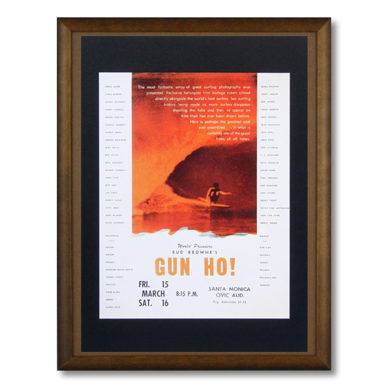サーフムービーポスター L-30 「GUN HO!」 サイズ：28×21.5cm アメリカ雑貨 アメリカン雑貨