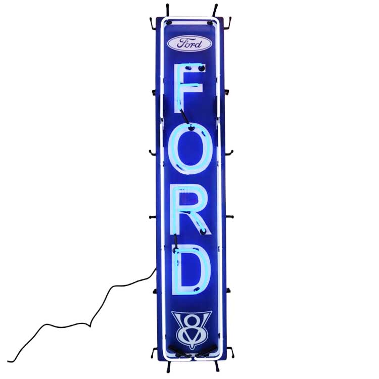 看板 照明 ネオンサイン FORD VERTICAL フォード 縦134.6×横30.5×奥行
