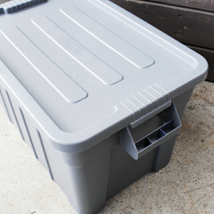 収納BOX THOR LARGE TOTE DC 75L ライトグレー フタ付き スクエア 収納