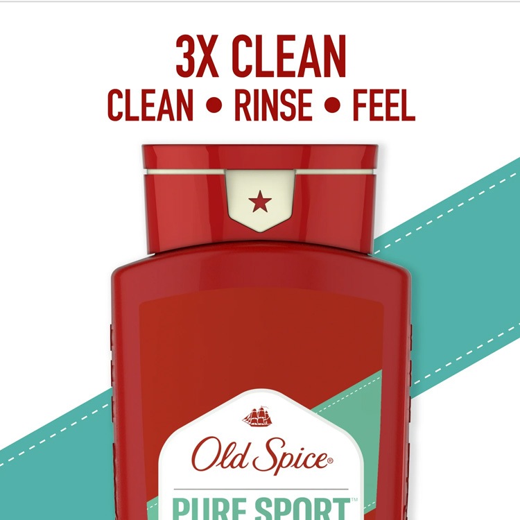 ボディソープ メンズ オールドスパイス HE ボディウォッシュ  ピュアスポーツ 532ml Old Spice P＆G 体臭 ボディケア メンズケア アメリカ雑貨 アメリカン雑貨 売れ筋 メンズ いい香り 男らしい デオドラント 香り 男性用 アメリカ製 P&G メンズボディウォッシュ
