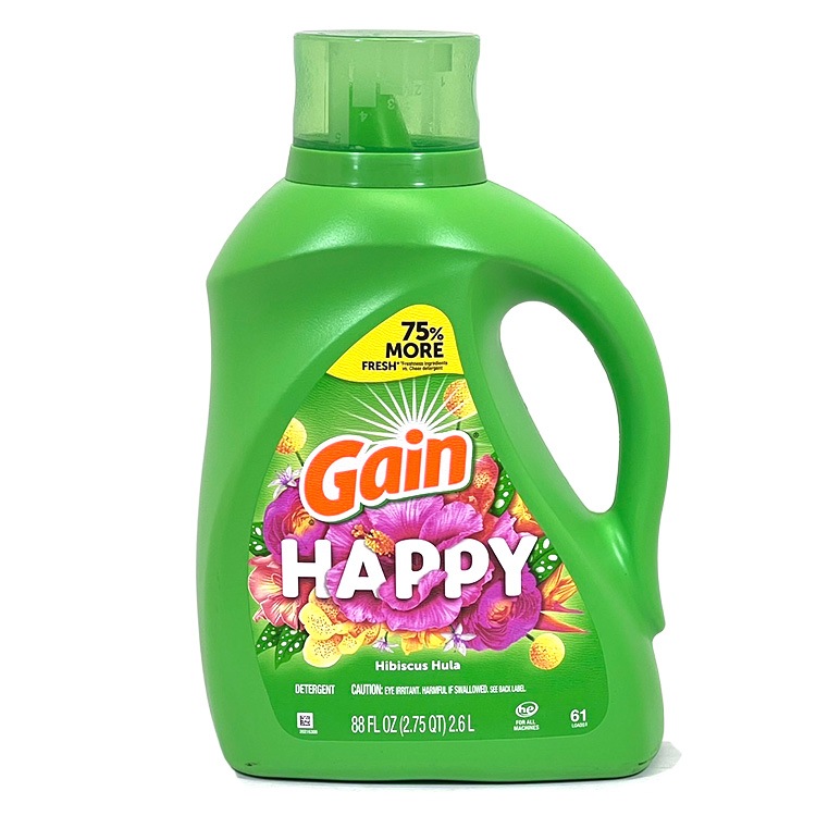 洗濯用洗剤 Gain ゲイン 液体 濃縮 2.6L 88oz 61回分 リラックス
