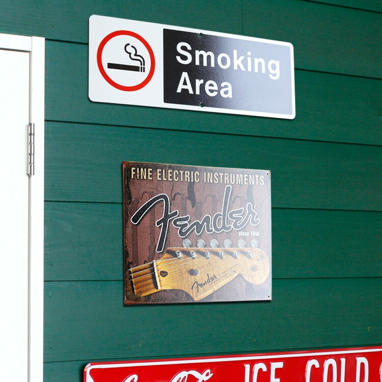 看板 メタルサイン Fenderフェンダー MS1763 幅40.5×高さ31.8cm ギター