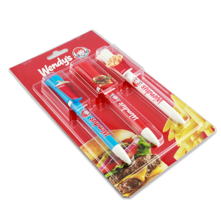【メール便発送】ボールペン Wendy's ウェンディーズ ペン3本セット 直径10×長さ145mm 回転式 ステーショナリー 文房具 アメリカ キャラクターグッズ ウエンディーズ アメリカン雑貨