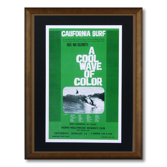 サーフムービーポスター L-35 「A Cool Wave Of Color （GR ）」 サイズ：31×20cm アメリカ雑貨 アメリカン雑貨