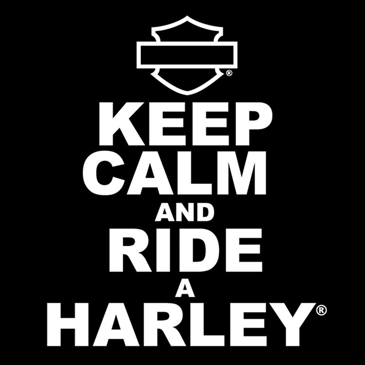 【メール便発送】ステッカー ハーレーダビッドソン ダイカット ウインドウデカール KEEP CALM AND RIDE CG40010 ビニル製 Harley-Davidson