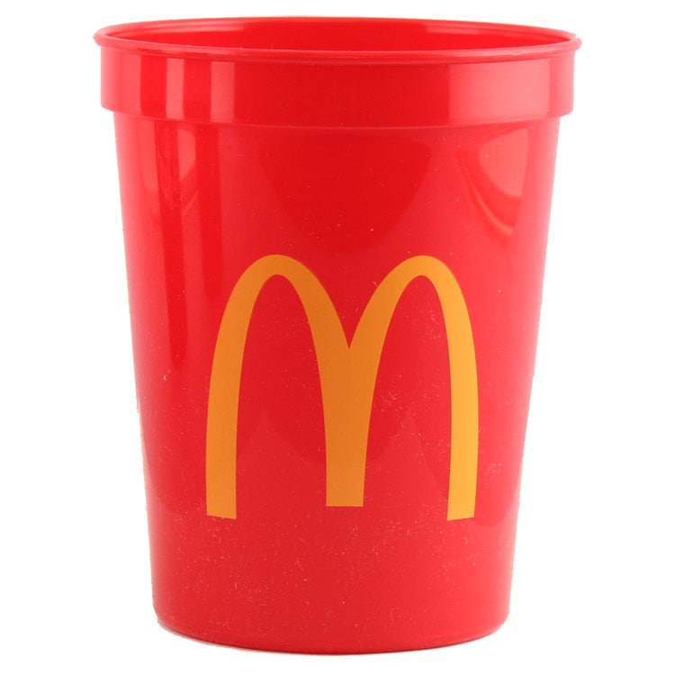 コップ McDonald's マクドナルド プラスチックカップ レッド 2個セット