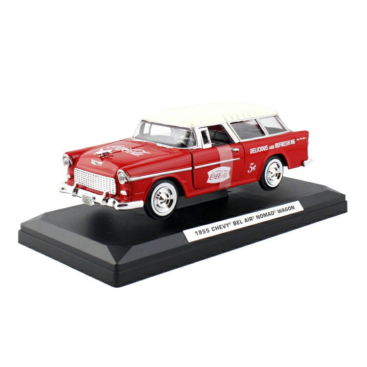 ミニカー コカコーラ ダイキャストミニカー 1955 シェビー ノマド 1/24