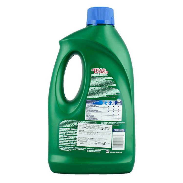 食器のくもりや水跡を残さず輝くような仕上がり。食洗機用洗剤 CASCADE カスケード コンプリートジェル フレッシュセント 75oz 2.12kg 2120ml  自動食器洗い機用洗剤 食器洗剤 台所用 キッチン用 洗剤 ゲル DAWN P&G アメリカ製