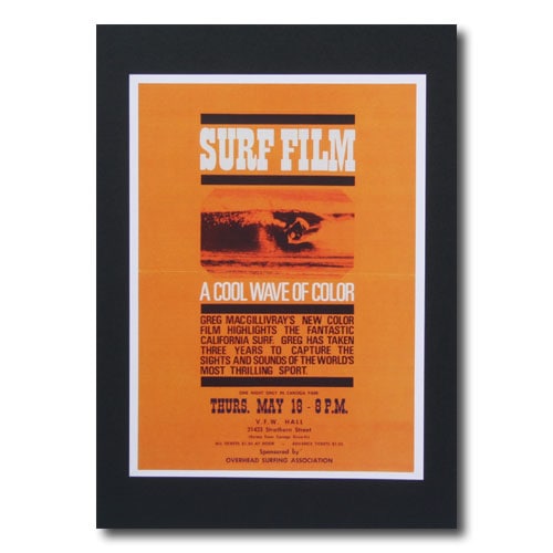 サーフムービーポスター L-36 「A Cool Wave Of Color （OR ）」 サイズ：28.5×21cm アメリカ雑貨 アメリカン雑貨
