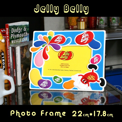 【メール便発送】JELLY BELLY ジェリーベリー フォトフレーム デッドストック品 アメリカ雑貨 アメリカン雑貨シリコンラバー製キャラクター写真立て。