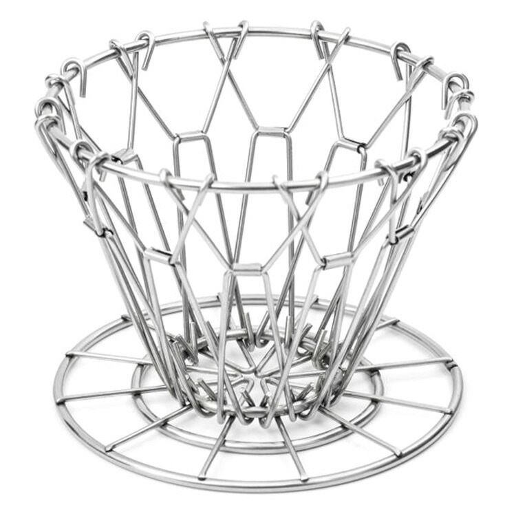 【メール便発送】キッカーランド コラシブル コーヒー ドリッパー ステンレス KIKKERLAND キッチン雑貨 コーヒー用品 アウトドア コンパクト アメリカ雑貨コンパクトに折り畳みできるドリッパー