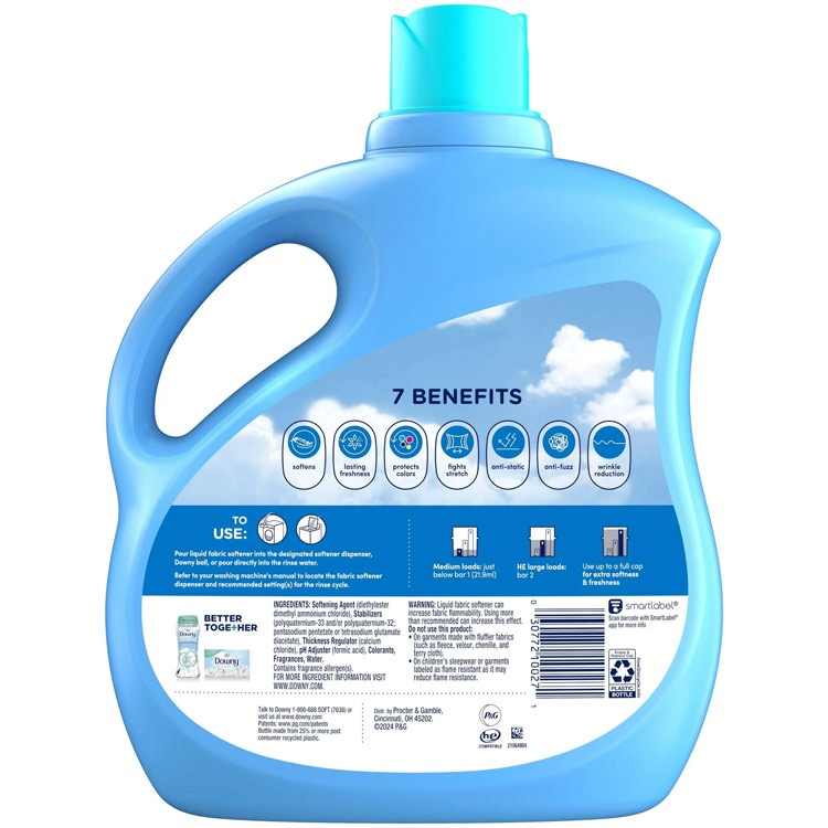 爽やかで豊かなフルーティ＆フローラルの香り。衣類用柔軟剤 ウルトラダウニー クリーンブリーズ 3290ml 111oz 150回分 アメリカ雑貨 アメリカン雑貨