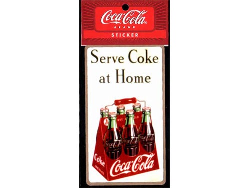【メール便発送】COCA-COLA BRAND コカコーラブランド アドバタイジングステッカー ＃03 シール デカール アメリカ雑貨 アメリカン雑貨　