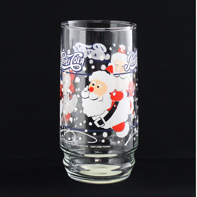 新品 ヴィンテージグラス PEPSI COLA ペプシ 16oz タンブラー サンタ レトロ ビンテージ おしゃれ 食器 アメリカン雑貨 アメリカ雑貨レトロなアメリカンデザインのグラス ガラスコップ アメリカンダイナー かっこいい おしゃれ かわいい キッチン雑貨