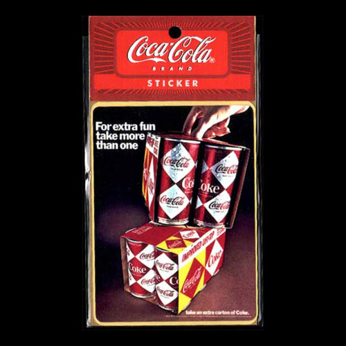 【メール便発送】COCA-COLA BRAND コカコーラブランド アドバタイジングステッカー ＃14 シール デカール アメリカ雑貨 アメリカン雑貨　