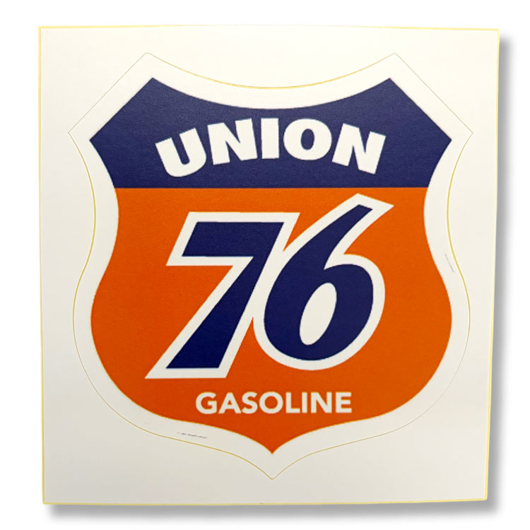 【メール便発送】ノスタルジックステッカー レーシングデカール UNION 76 W8.4×H9cm貼るだけで、ガレージが本場仕様。レーシングデザイン。