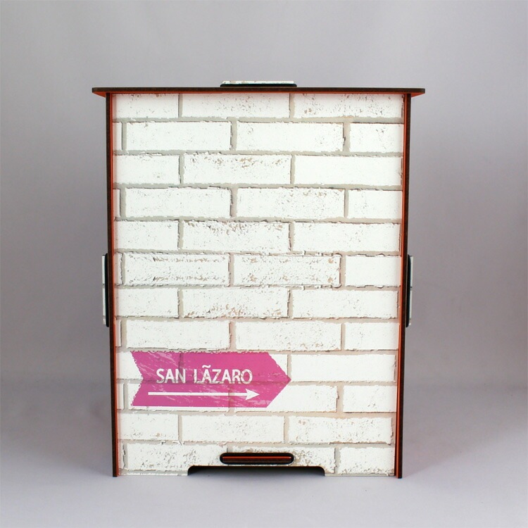 ゴミ箱 ノックダウン ダストボックス HAVANA BASE （BRICK） 高さ28.5×幅23×奥行き23cm 約10L 木製 ダストボックス おしゃれ アメリカン雑貨