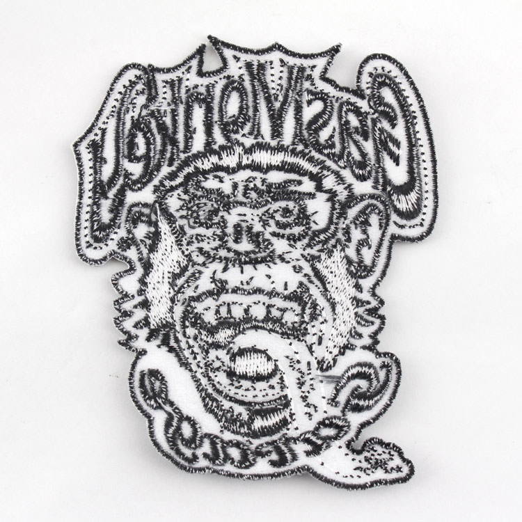 【メール便発送】ワッペン Gas Monky Garage ガスモンキーガレージ（フェイス） 8×9.8cm オシャレ ファッション小物 アメリカン雑貨布や衣類に簡単に装飾や修繕ができて便利！